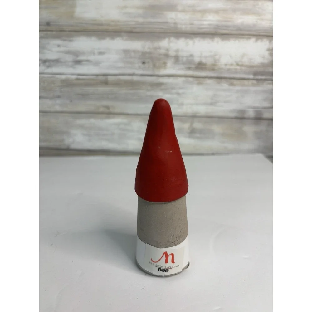 Moranduzzo Xmas Clay Santa Hat Gnome Figure  Italy